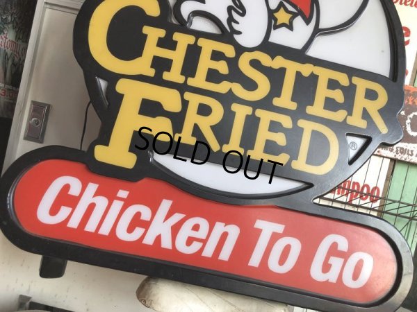 画像5: Vintage Chester's Fried Chicken Advertising Store Display Lighted Sign (B558)