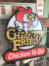 Vintage Chester's Fried Chicken Advertising Store Display Lighted Sign (B558)