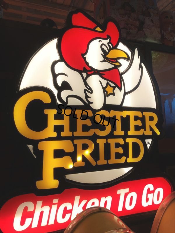 画像7: Vintage Chester's Fried Chicken Advertising Store Display Lighted Sign (B558)