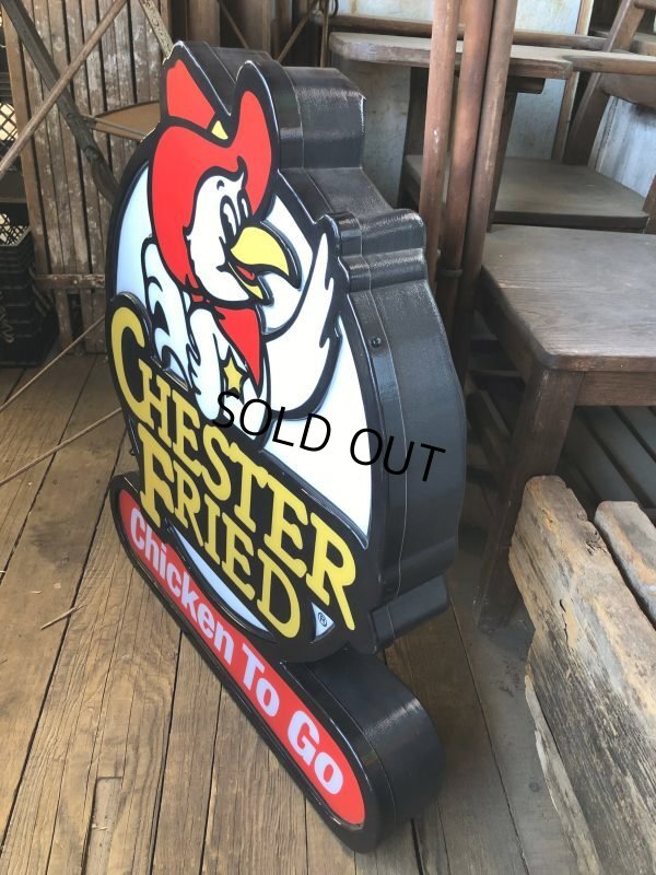 画像11: Vintage Chester's Fried Chicken Advertising Store Display Lighted Sign (B558)