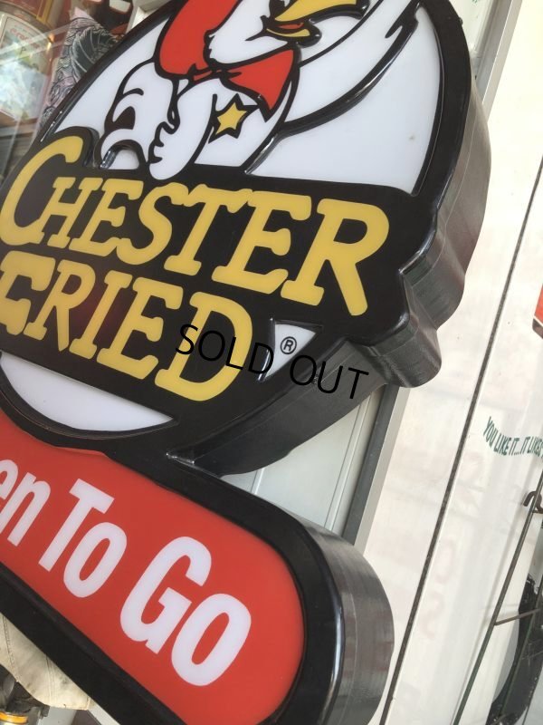 画像4: Vintage Chester's Fried Chicken Advertising Store Display Lighted Sign (B558)