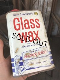 Vintage 1pt Can SOLD SEAL Glass Wax (C526) 