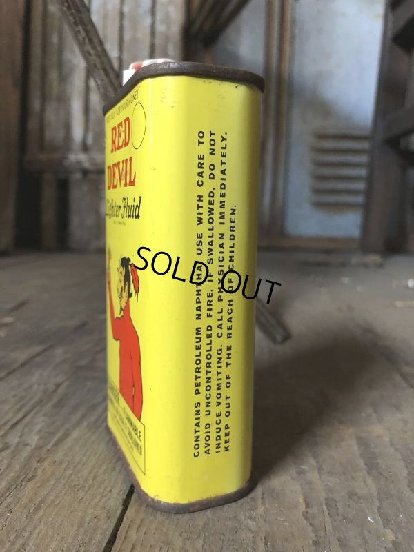画像3: Vintage Oil Can RED DEVIL Lighter Fluid (C507)