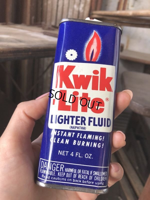 画像1: Vintage Oil Can Kwik-Lite Lighter Fluid (C510)