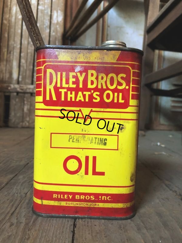 画像5: Vintage 1pt Oil Can RILEY BROS. That's Oil (C529) 