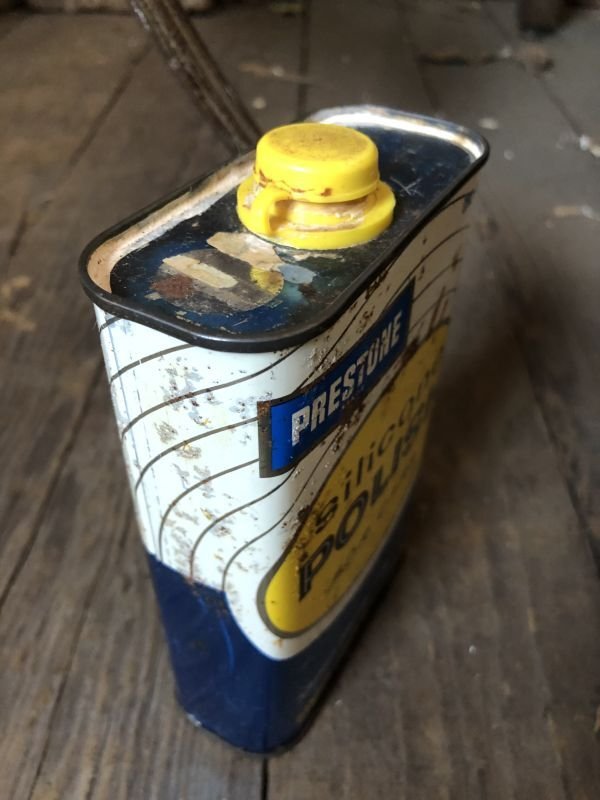 画像4: Vintage 1pt Oil Can PRESTONE Silicon Polish for Cars (C525)