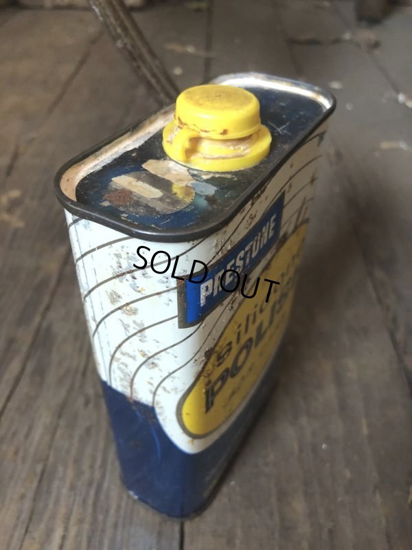 画像4: Vintage 1pt Oil Can PRESTONE Silicon Polish for Cars (C525) 