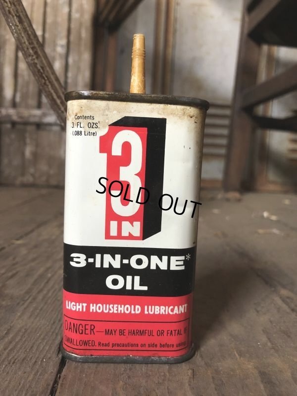 画像6:  Vintage Oil Can 3-IN-ONE OIL (C508)
