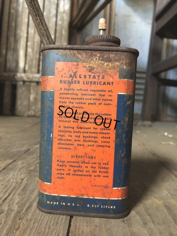 画像4: Vintage Oil Can ALLSTATE Rubber Lubricant (C504)