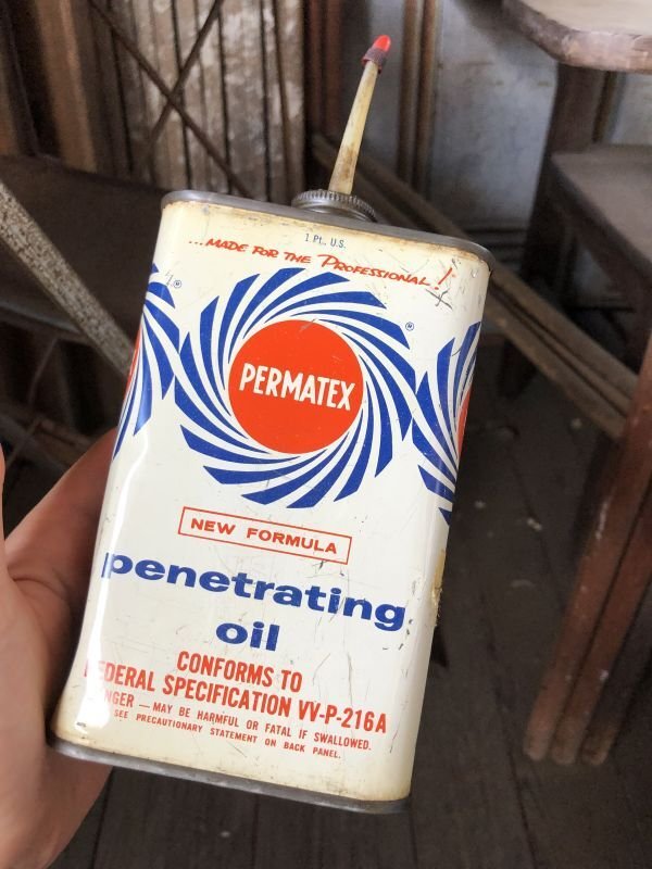 画像1: Vintage 1Pt Oil Can PERMATEX Penetrating Oil (C500)