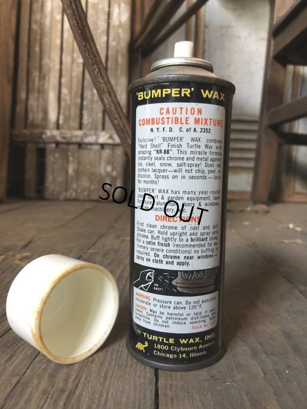 画像4: Vintage Spray Can turtle wax BUMPER WAX (C539) 