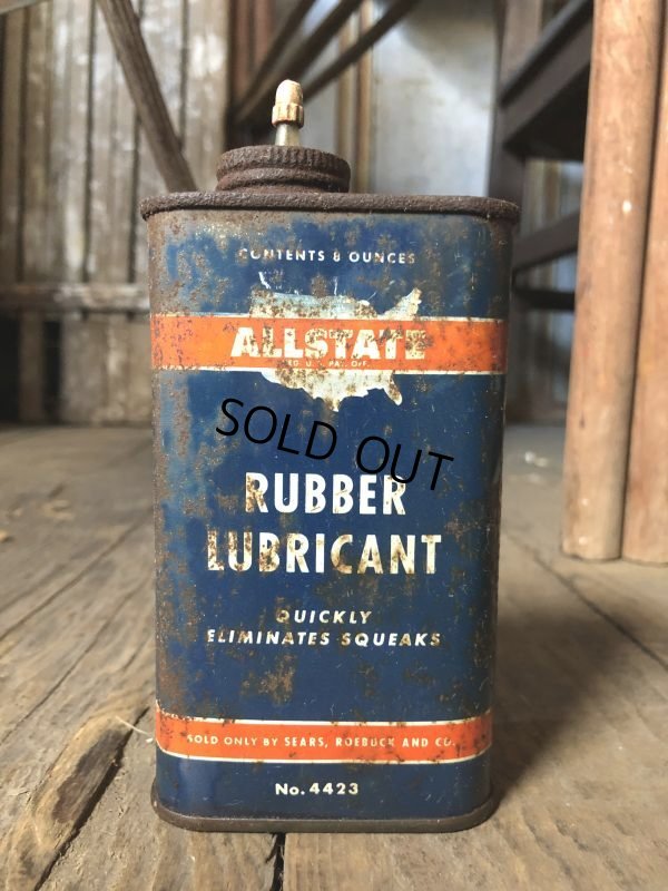 画像6: Vintage Oil Can ALLSTATE Rubber Lubricant (C504)