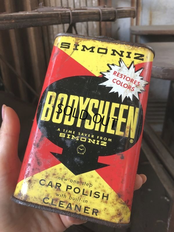 画像1: Vintage 1pt Can SIMONIZ BODYSHEEN Car Polish Cleaner (C522) 