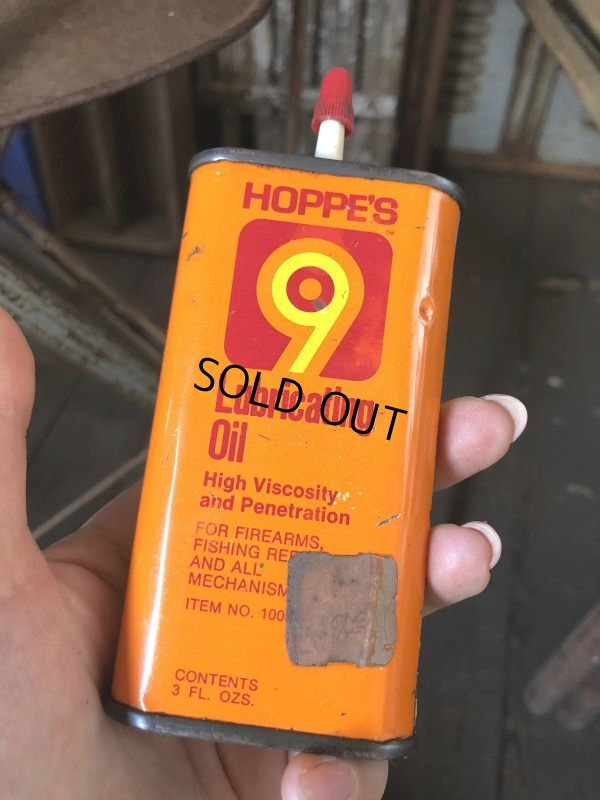 画像1: Vintage Oil Can HOPPE'S 9 Lubricating Oil (C509)