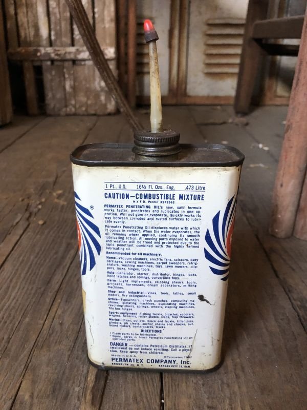 画像4: Vintage 1Pt Oil Can PERMATEX Penetrating Oil (C500)