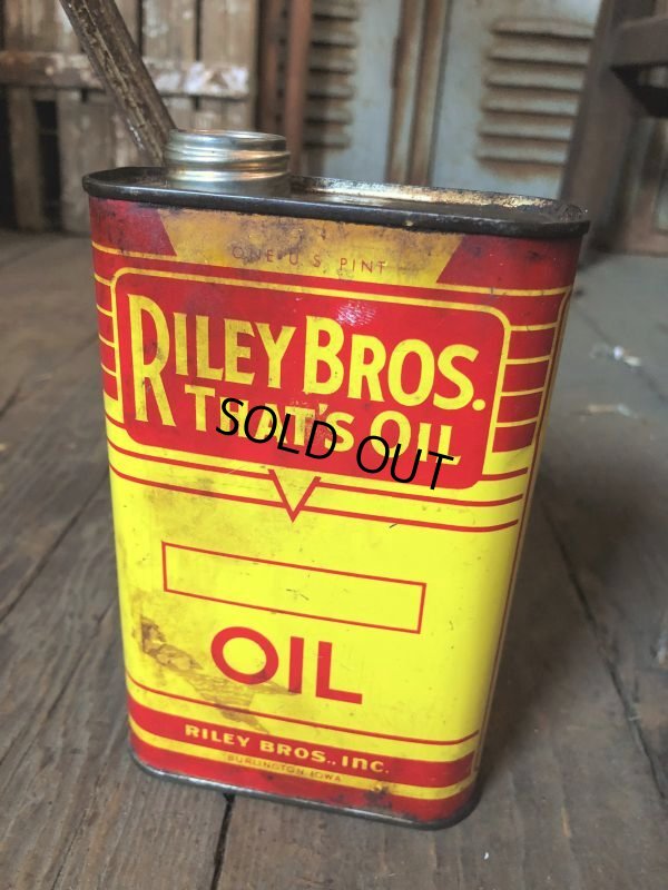 画像3: Vintage 1pt Oil Can RILEY BROS. That's Oil (C529) 