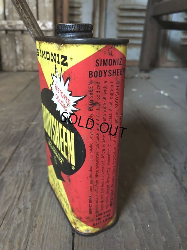 画像3: Vintage 1pt Can SIMONIZ BODYSHEEN Car Polish Cleaner (C522) 