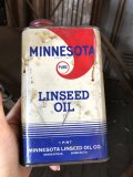 Vintage 1pt Oil Can MINNESOTA Linseed Oil (C528) 