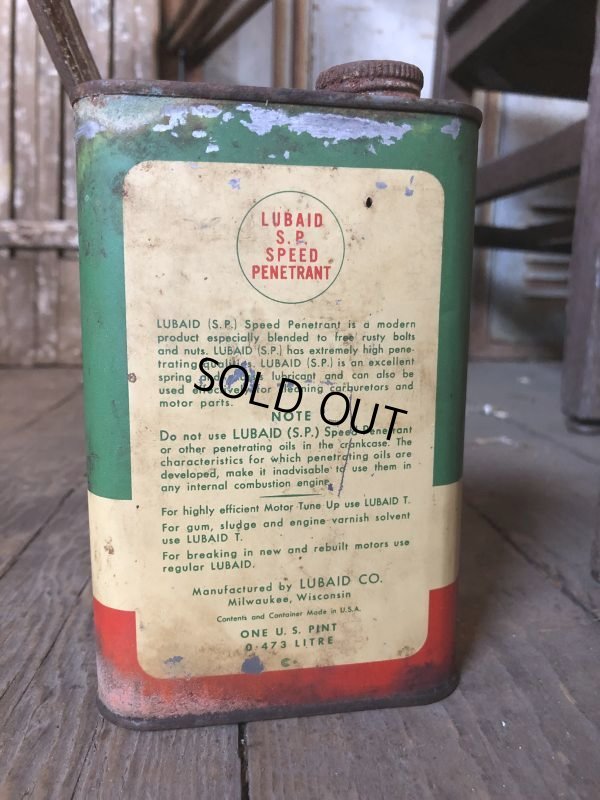 画像4: Vintage 1pt Can LUBAID SP Speed Penetrant (C521)