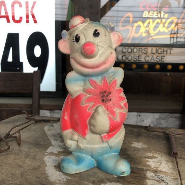 画像1: Vintage  Clown Rubber Doll (B648)