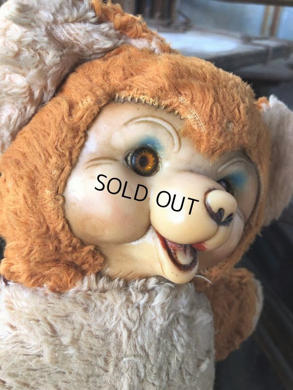 画像3: Vintage Rubber Face Doll Bear 21cm (B580）
