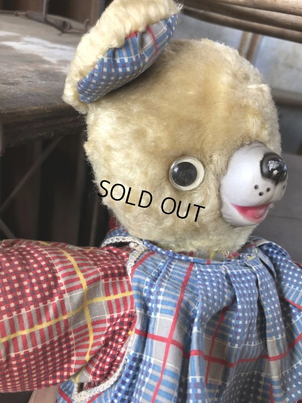 画像2: Vintage Celluloid Nose Doll Bear 22cm (B589）