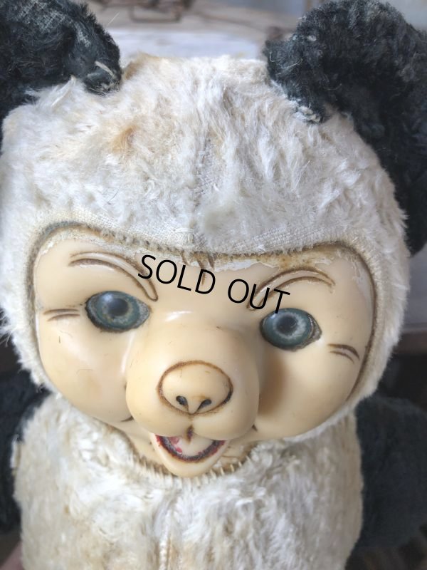 画像4: Vintage Rubber Face Doll Panda Bear 25cm (B581）