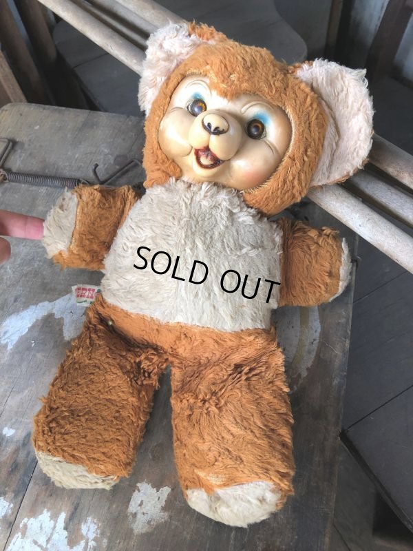 画像9: Vintage Rubber Face Doll Bear 21cm (B580）