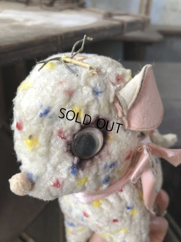 画像8: Vintage Plush Doll The Angel Lamb 21cm (B588)