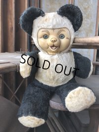 Vintage Rubber Face Doll Panda Bear 25cm (B581）