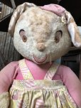 画像4: Vintage Plush Doll Bunny BIG SIZE 57cm (B590）