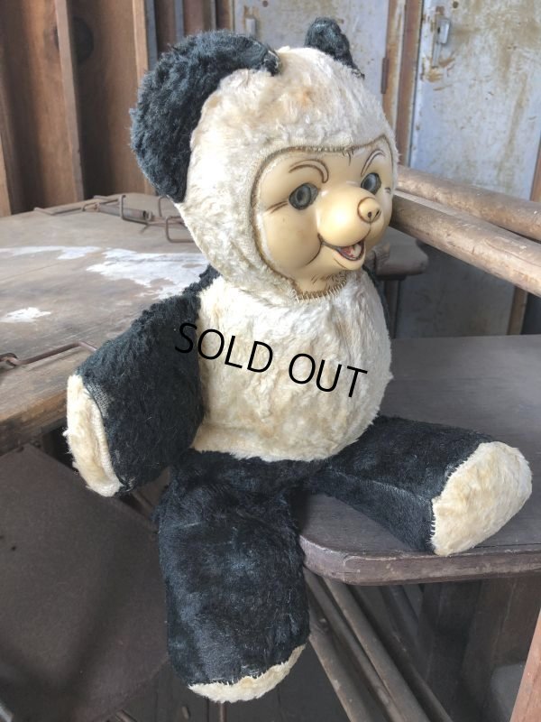 画像8: Vintage Rubber Face Doll Panda Bear 25cm (B581）