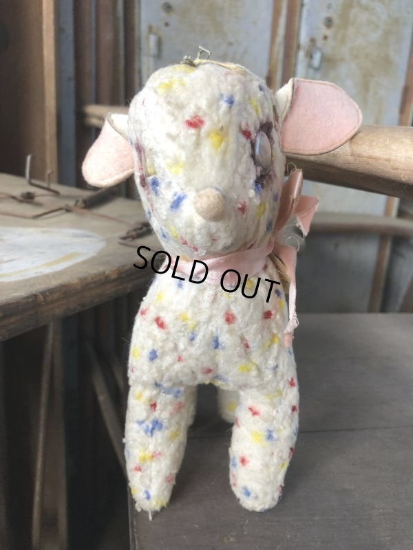 画像2: Vintage Plush Doll The Angel Lamb 21cm (B588）