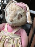 画像2: Vintage Plush Doll Bunny BIG SIZE 57cm (B590） (2)
