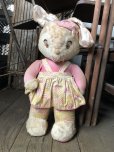 画像13: Vintage Plush Doll Bunny BIG SIZE 57cm (B590）