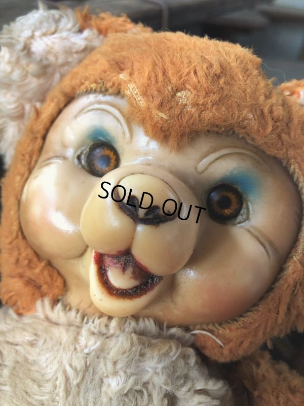 画像5: Vintage Rubber Face Doll Bear 21cm (B580）