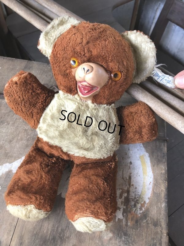 画像9: Vintage Rubber Nose Doll Bear 18cm (B582)