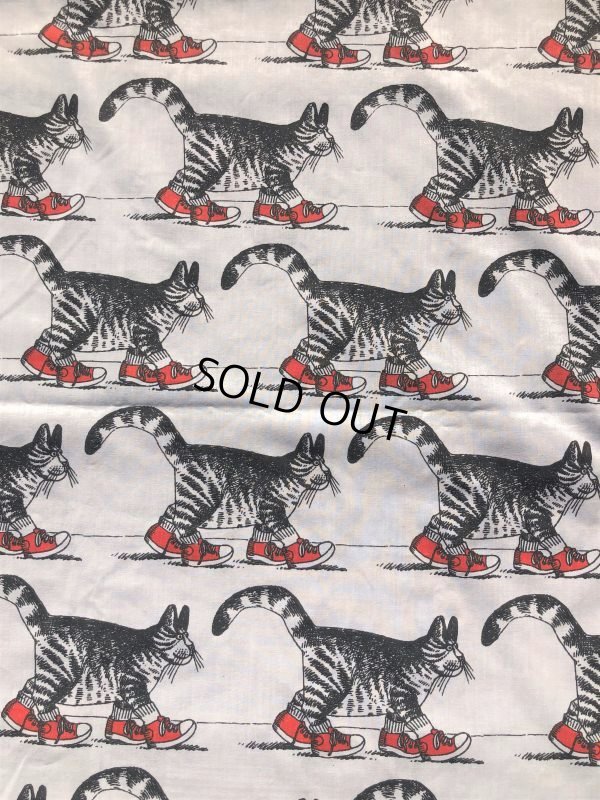 画像3: Vintage Twin Flat Sheet Fabric B Kliban Cats (B592)