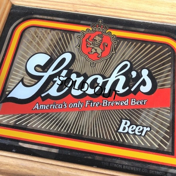 画像4: Vintage Stroh's Beer Pub Mirror (B598)