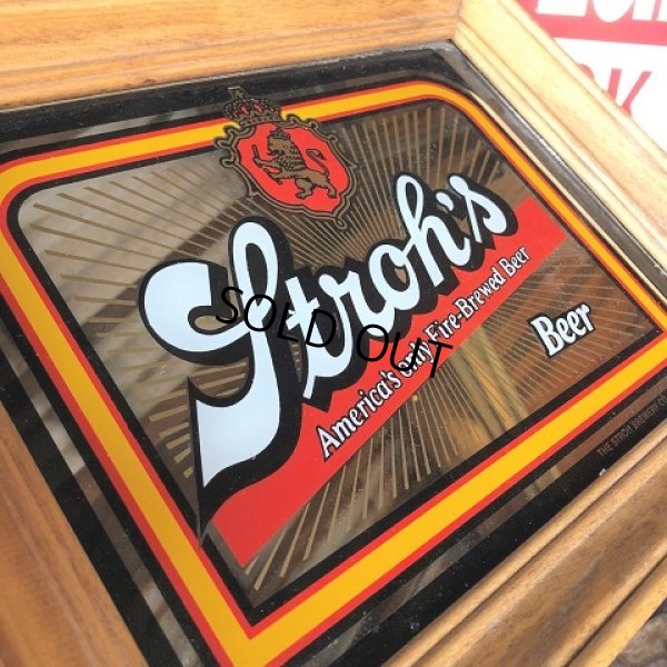 画像2: Vintage Stroh's Beer Pub Mirror (B598)