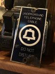 画像10: Vintage BELL SYSTEM Porcelain Sign Underground Telephone Cable DO NOT DISTURB (B599)