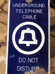 画像7: Vintage BELL SYSTEM Porcelain Sign Underground Telephone Cable DO NOT DISTURB (B599)