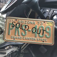70s Vintage American License Number Plate / ARIZONA PKS 409 (B617)