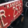 画像2: 60s Vintage American License Number Plate / KANSAS RL 2535 (B614) (2)
