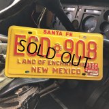 90s Vintage American License Number Plate / New Mexico ECD 908 (B623)