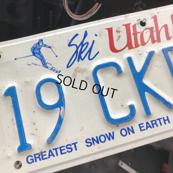 画像2: Vintage American License Number Plate / Utah 119 CKR (B609)