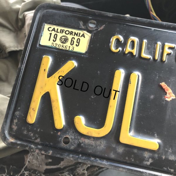 画像3: 60s Vintage American License Number Plate / CALIFORNIA KJL 906 (B621)