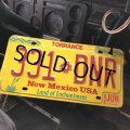 90s Vintage American License Number Plate / New Mexico USA 311 DNR (B605)