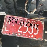 60s Vintage American License Number Plate / KANSAS RL 2535 (B614)