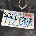 Vintage American License Number Plate / Utah 119 CKR (B609)